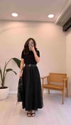 SİYAH 6319 FİLE DETAY PANTOLON 