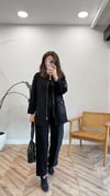 SİYAH 6322 ÇIT ÇIT DETAY PANTOLON 