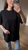 SİYAH 6462 BEAUTY BASKI TİŞÖRT 