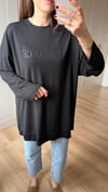 SİYAH 6463 BASKILI TİŞÖRT