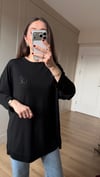 SİYAH 6463 BASKILI TİŞÖRT