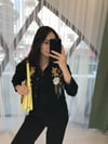 SİYAH 6532 GÖMLEK PANTOLON TAKIM 