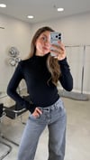 SİYAH 6658 DİK YAKA MODAL BODY