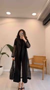 SİYAH 6828 FİLE ÖRGÜLÜ TRENÇKOT