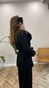 SİYAH 6849 ŞAL YAKA CEKET