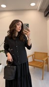 SİYAH 6907 ETEĞİ KIRAŞLI TAKIM 