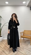 SİYAH 6918 PULLU ETEK TAKIM 