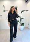 SİYAH 7075 GÖMLEK PANTOLON TAKIM 