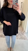 SİYAH 7523 BASKILI SWEATSHİRT 