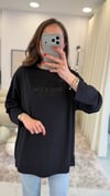 SİYAH 7523 BASKILI SWEATSHİRT 