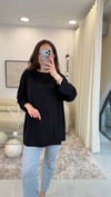 SİYAH 7523 BASKILI SWEATSHİRT 