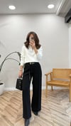 SİYAH 7645 KEMERLİ PANTOLON