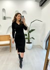 SİYAH 8022 TRİKO ELBİSE