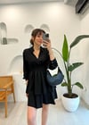 SİYAH 8026 KAT KAT ELBİSE