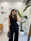 SİYAH 9413 YELEK PANTOLON TAKIM 