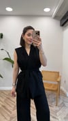 SİYAH 9413 YELEK PANTOLON TAKIM 