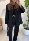SİYAH 9418 CEKET PANTOLON TAKIM 