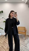 SİYAH 9545 CEKET PANTOLON TAKIM 