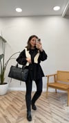 SİYAH 9580 KISA TRENÇKOT 