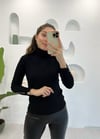 SİYAH BALIKÇI YAKA KAZAK