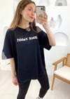 SİYAH BASKILI TİŞÖRT