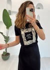SİYAH BASKILI TSHIRT 