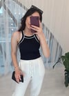 SİYAH-BEYAZ 0004 İNCE ÇİZGİLİ ATLET 