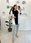 SİYAH-BEYAZ TUNİK