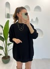 SİYAH BİSİKLET YAKA SWEAT 