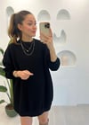 SİYAH BİSİKLET YAKA SWEAT 