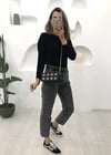 SİYAH BİSİKLET YAKA TRİKO