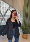 SİYAH CASUAL CEKET 