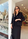 SİYAH CHANEL KALEM ETEKLİ TAKIM