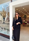 SİYAH CHANEL KALEM ETEKLİ TAKIM