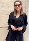 SİYAH CKT BELDEN BAĞLAMA BOL PAÇA PANT