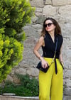 SİYAH CROP YELEK 