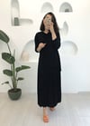 SİYAH DEGAJE YAKA ETEK TAKIM