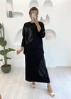SİYAH DERİ DETAY ETEK TAKIM