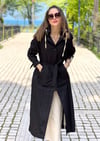 SİYAH FERMUAR DETAY KAP