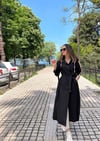 SİYAH FERMUAR DETAY KAP