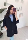 SİYAH FERMUARLI BOMBER 