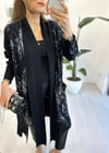 SİYAH-GRİ 4830 TRİKO KAFTAN 