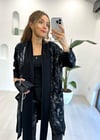 SİYAH-GRİ 4830 TRİKO KAFTAN 
