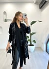 SİYAH-GRİ 4830 TRİKO KAFTAN 