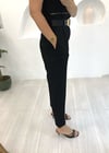 SİYAH KEMERLİ PANTOLON