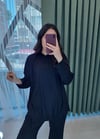 SİYAH KESİK DETAY TAKIM
