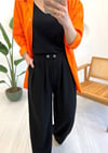 SİYAH KETEN PANTOLON