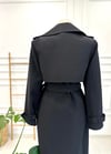 SİYAH LADY STREET TRENÇKOT 