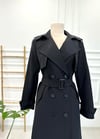 SİYAH LADY STREET TRENÇKOT 