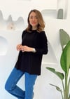 SİYAH MERSERİZE TUNİK